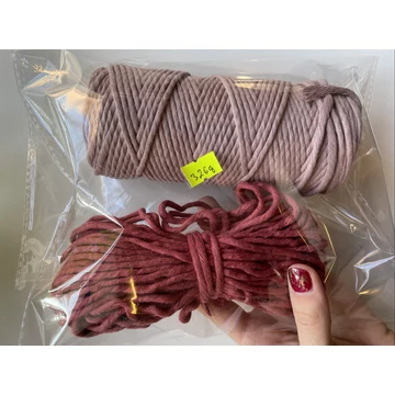 55. 3 mm-es Bobbiny makramé fonal csomag (kb 100m)