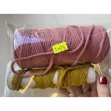 53. 3 mm-es Bobbiny makramé fonal csomag (kb 100m)