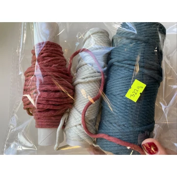 8. 3 mm-es Bobbiny makramé fonal csomag (kb 100m)