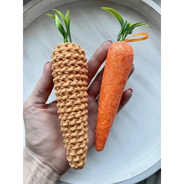 Csillámos polisztirol répa kb 20 cm