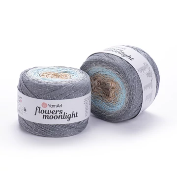 Flowers Moonlight 3268 szürke/drapp/türkiz 250 g