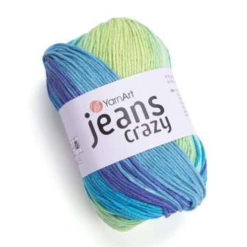 YarnArt Jeans Crazy türkiz/lila/zöld 8218