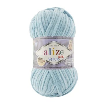 Alize Velluto Pasztell kék 414