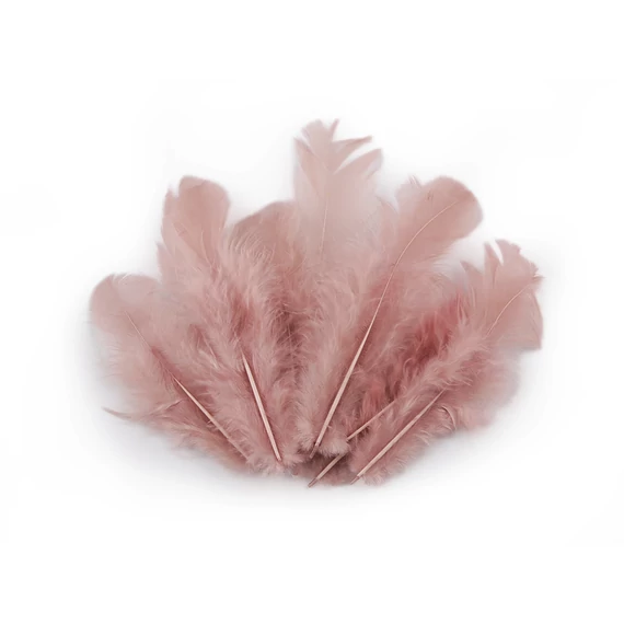 Rózsaszín tyúktoll 8-9 cm