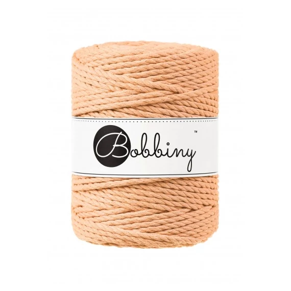 Bobbiny Peach Fuzz 3 ply makramé fonal 5 mm (100 m)