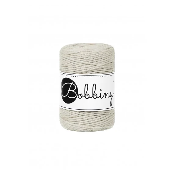 Bobbiny pale olive makramé fonal 1,5 mm (100 m)