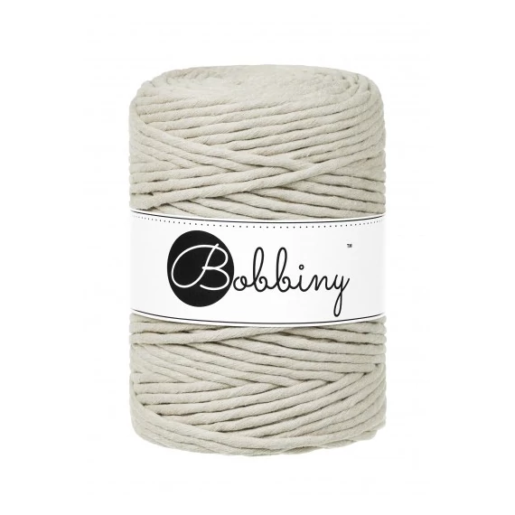 Bobbiny pale olive makramé fonal 5 mm (100 m)