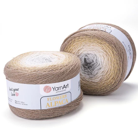 Flowers Alpaca 407 drapp melír 250 g