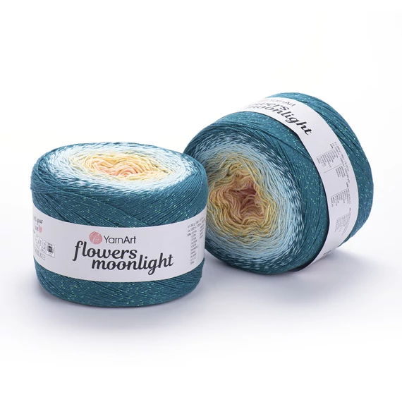 Flowers Moonlight 3270 türkiz/sárga/barack 250 g