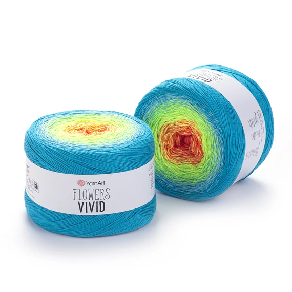 Flowers Vivid 509 türkiz/zöld/narancs 250 g