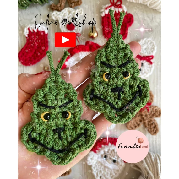 Grinch horgolós online workshop