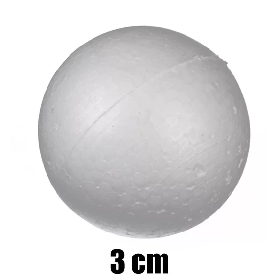 Polisztirol gömb 3 cm 
