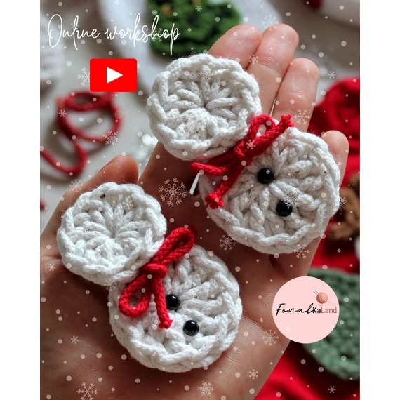 Hóember horgolós online workshop