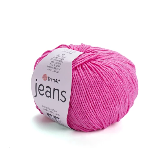 YarnArt Jeans Élénk rózsaszín 42