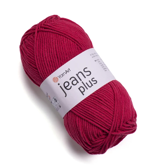 YarnArt Jeans Plus 51 sötét piros