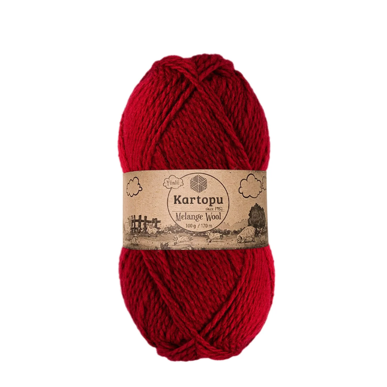 Melange Wool Piros -2117