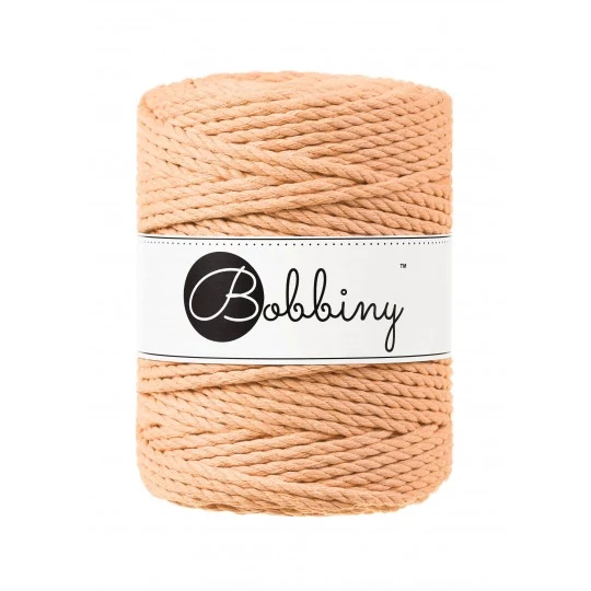 Bobbiny Peach Fuzz 3 ply makramé fonal 5 mm (100 m)