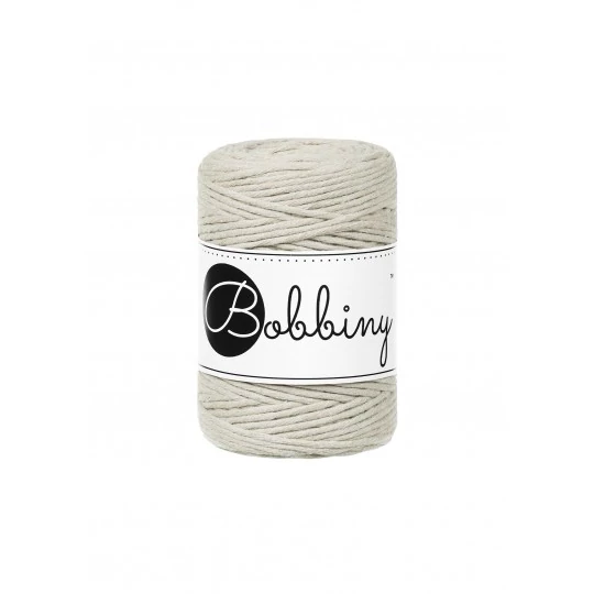 Bobbiny pale olive makramé fonal 1,5 mm (100 m)