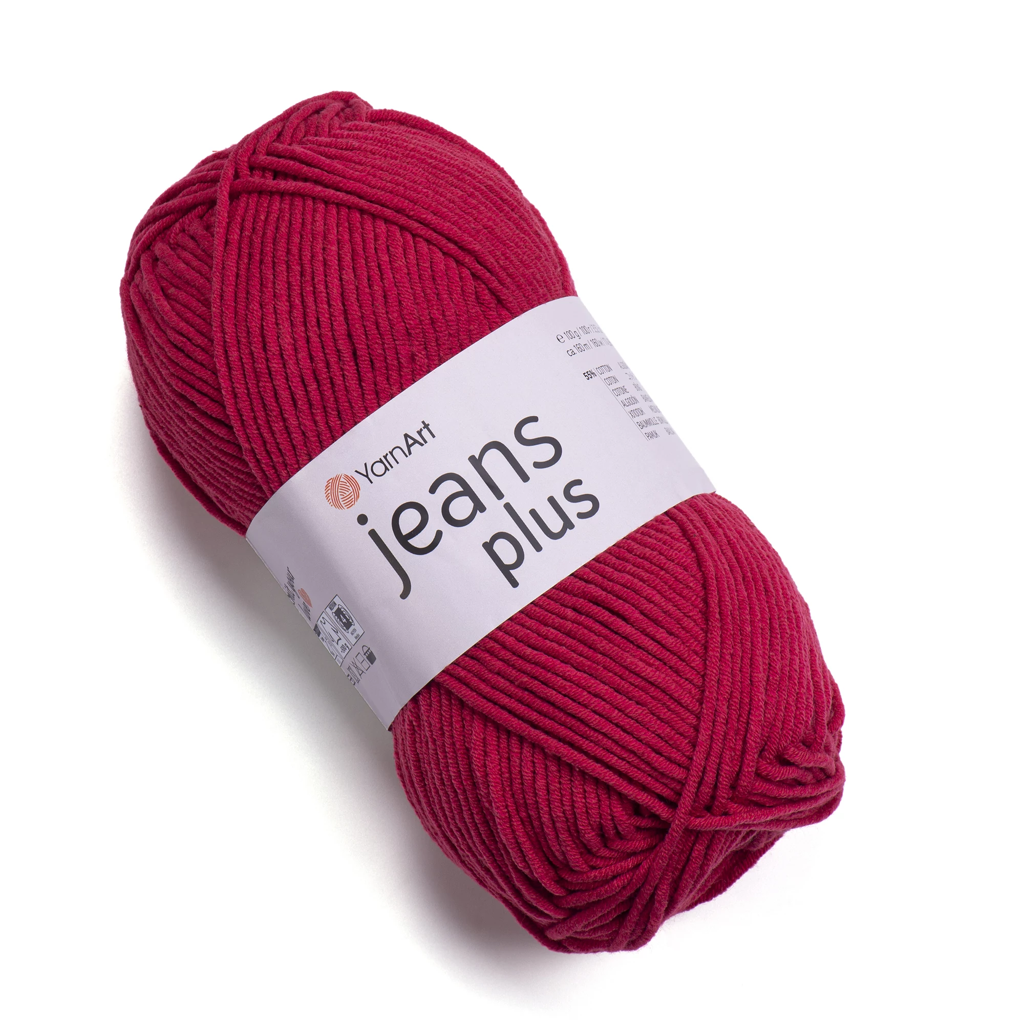 YarnArt Jeans Plus 51 sötét piros