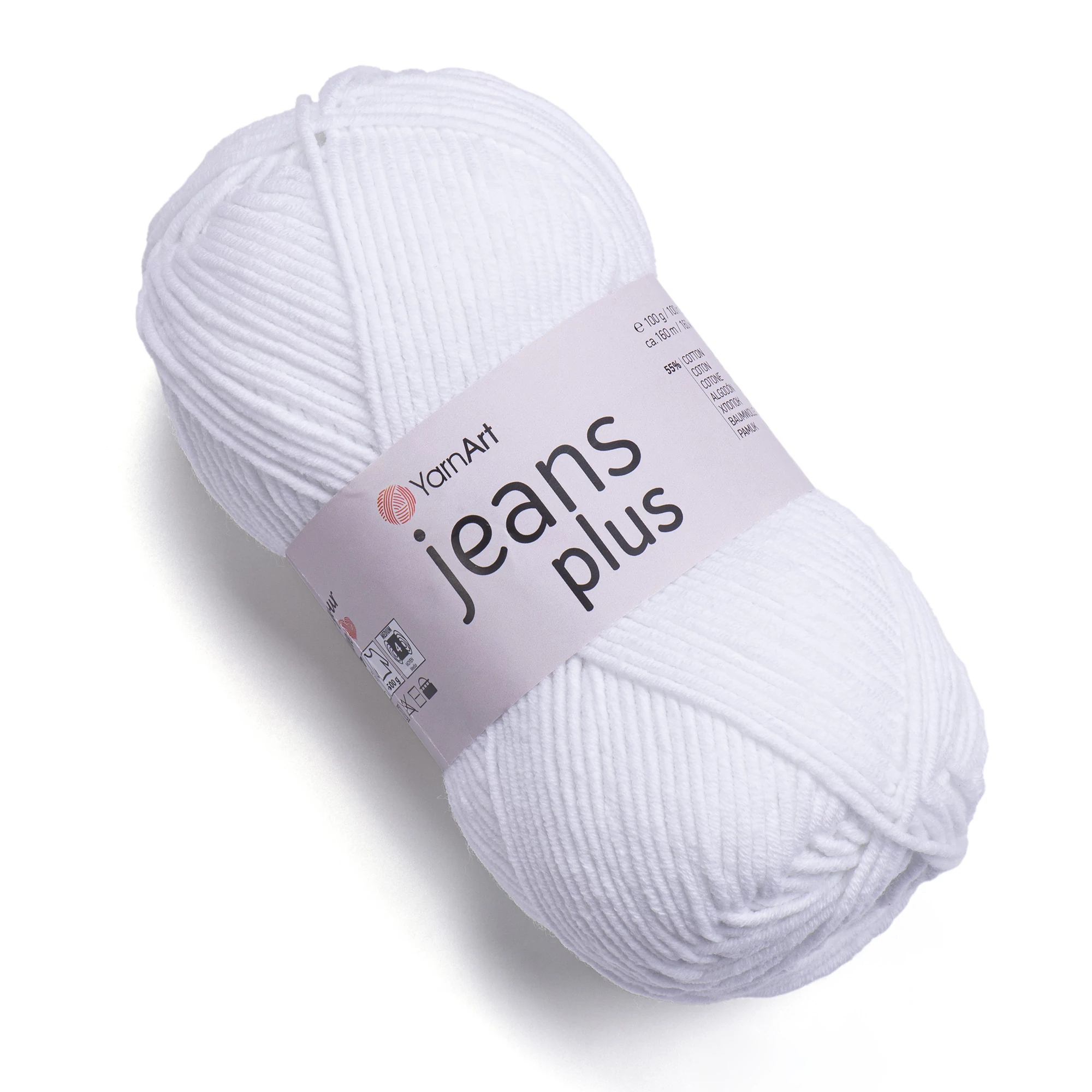 YarnArt Jeans Plus 62 fehér